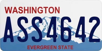 WA license plate ASS4642