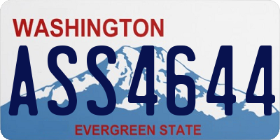 WA license plate ASS4644