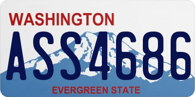 WA license plate ASS4686