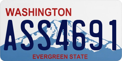WA license plate ASS4691