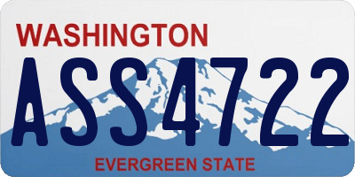 WA license plate ASS4722