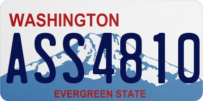 WA license plate ASS4810
