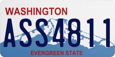 WA license plate ASS4811