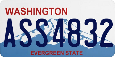 WA license plate ASS4832