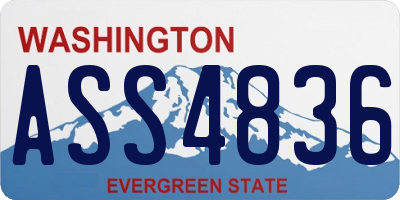 WA license plate ASS4836