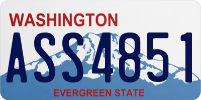 WA license plate ASS4851