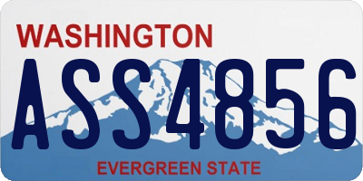 WA license plate ASS4856
