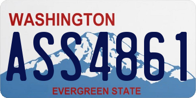 WA license plate ASS4861