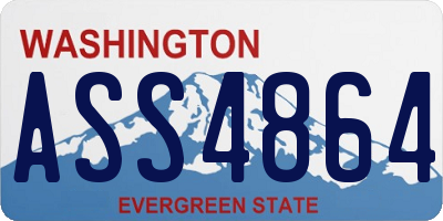 WA license plate ASS4864