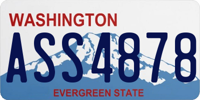 WA license plate ASS4878