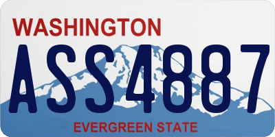 WA license plate ASS4887