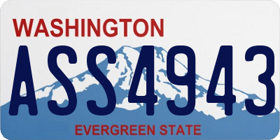 WA license plate ASS4943