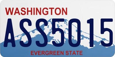 WA license plate ASS5015