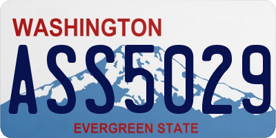 WA license plate ASS5029