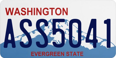 WA license plate ASS5041