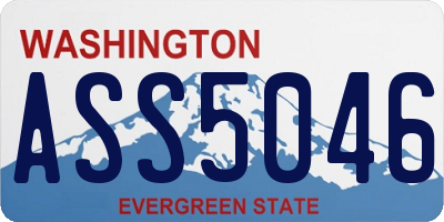 WA license plate ASS5046