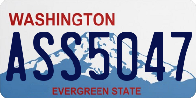 WA license plate ASS5047