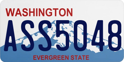 WA license plate ASS5048