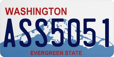 WA license plate ASS5051
