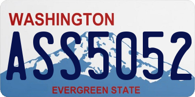 WA license plate ASS5052