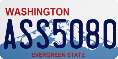 WA license plate ASS5080