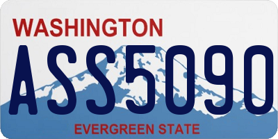 WA license plate ASS5090