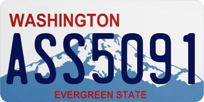WA license plate ASS5091