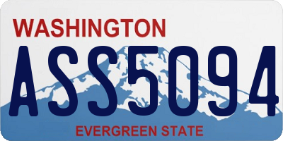 WA license plate ASS5094