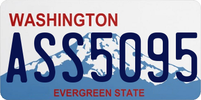 WA license plate ASS5095