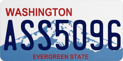 WA license plate ASS5096
