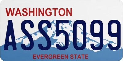 WA license plate ASS5099