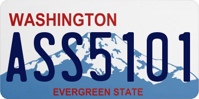 WA license plate ASS5101