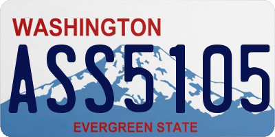 WA license plate ASS5105