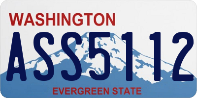 WA license plate ASS5112