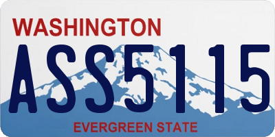 WA license plate ASS5115