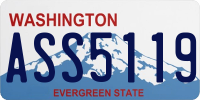 WA license plate ASS5119