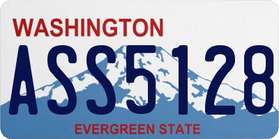 WA license plate ASS5128
