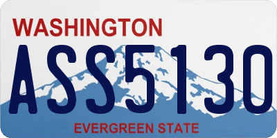 WA license plate ASS5130