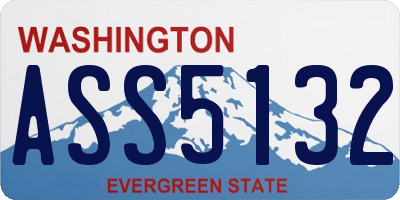 WA license plate ASS5132