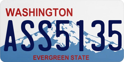 WA license plate ASS5135