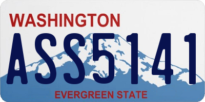 WA license plate ASS5141