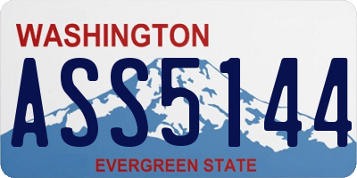 WA license plate ASS5144