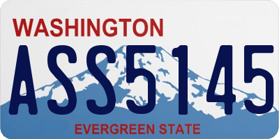 WA license plate ASS5145