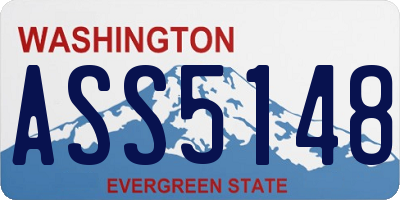 WA license plate ASS5148