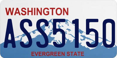 WA license plate ASS5150