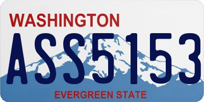 WA license plate ASS5153