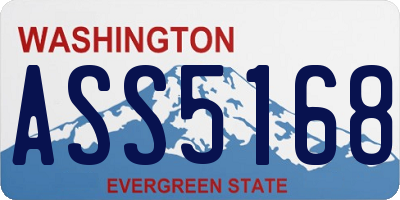 WA license plate ASS5168