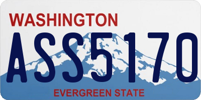 WA license plate ASS5170