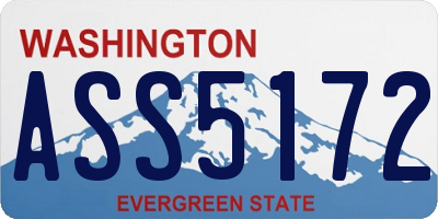 WA license plate ASS5172