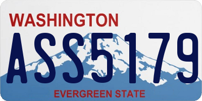 WA license plate ASS5179
